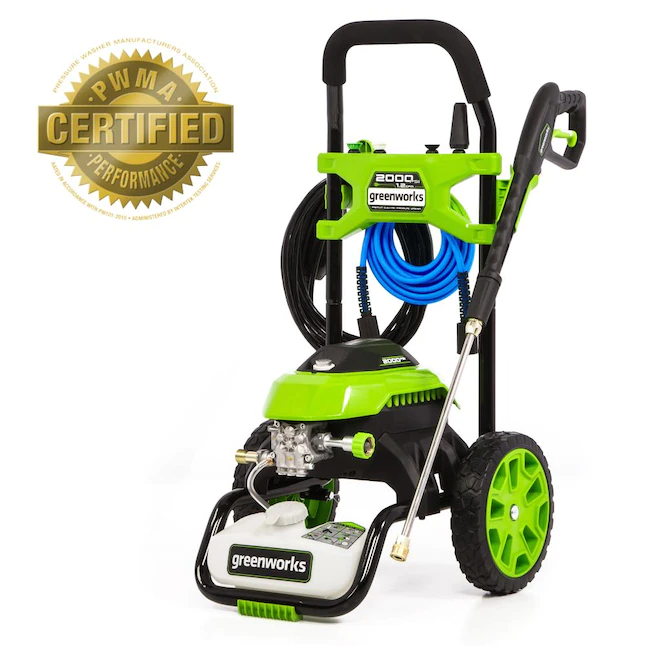 Greenworks 2000 PSI 1.2-Gallon-GPM Cold Water Electric Pressure Washer (GPW2006)