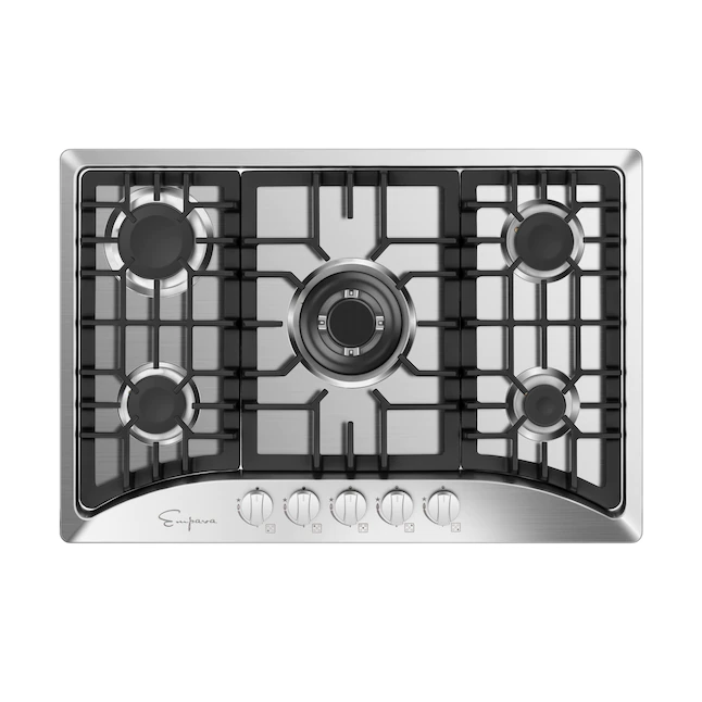 Empava  30-in 5 Burners Stainless Steel Gas Cooktop