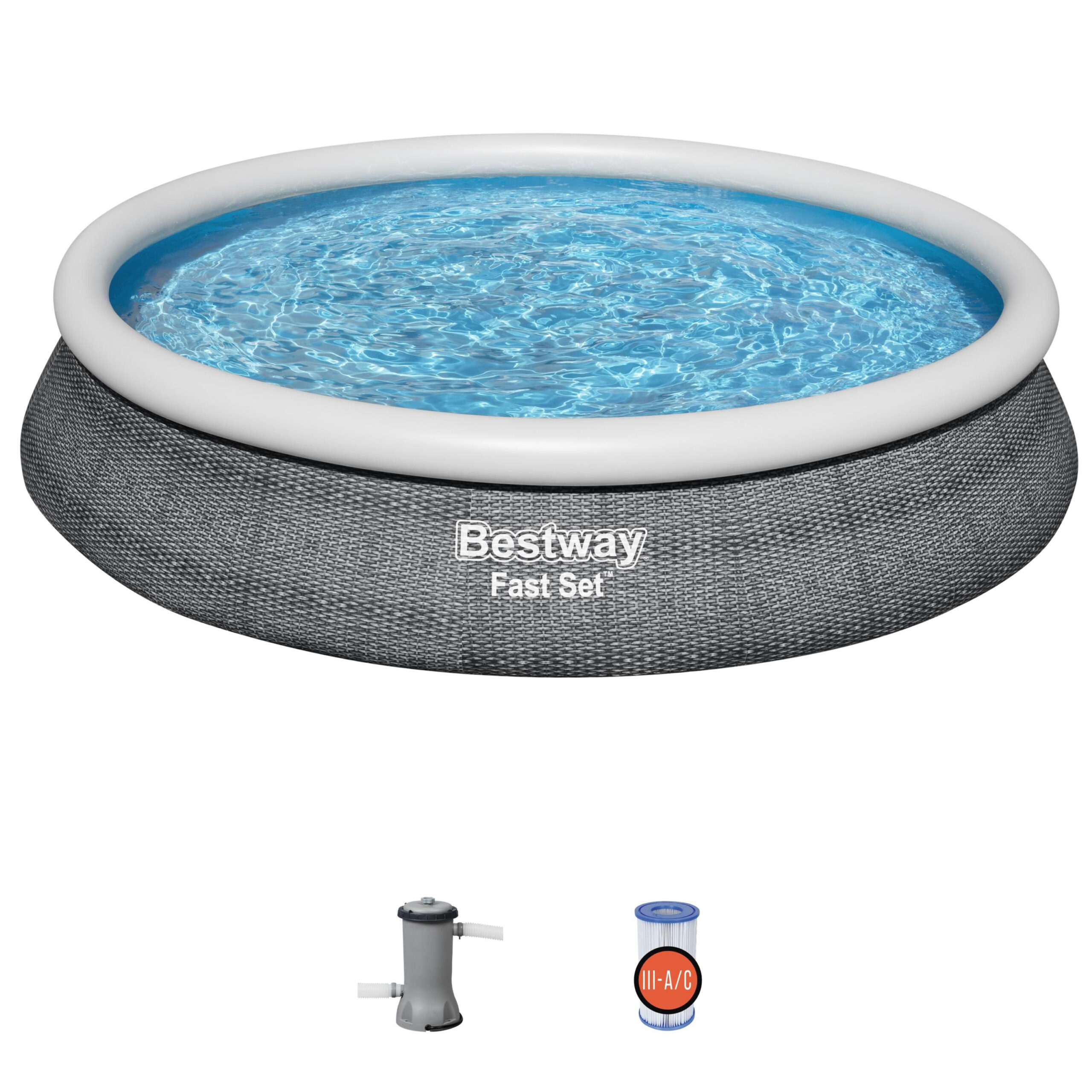 Bestway 15′ Round Inflatable Above Ground Pool