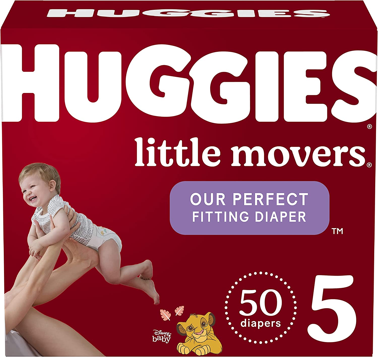 Huggies Baby Diapers Size 5 (27+ lbs). 50 Ct. Huggies Little Movers