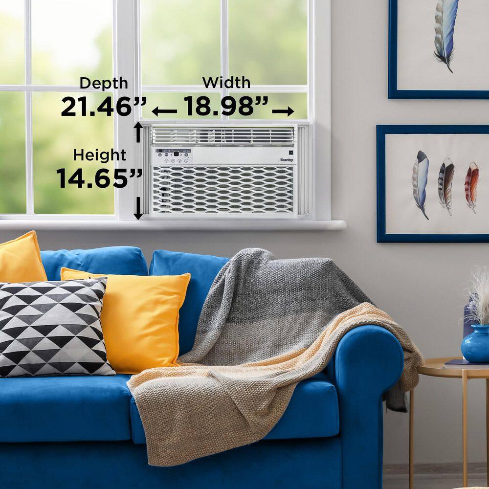 Danby DAC100EB9WDB 10000 BTU 450 sq.ft. ENERGY STAR Rated Window AC with Remote in White