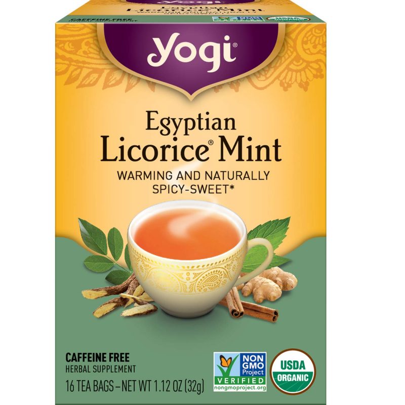 Yogi Tea Egyptian Licorice Mint. 6 Pack. 96 Tea Bags