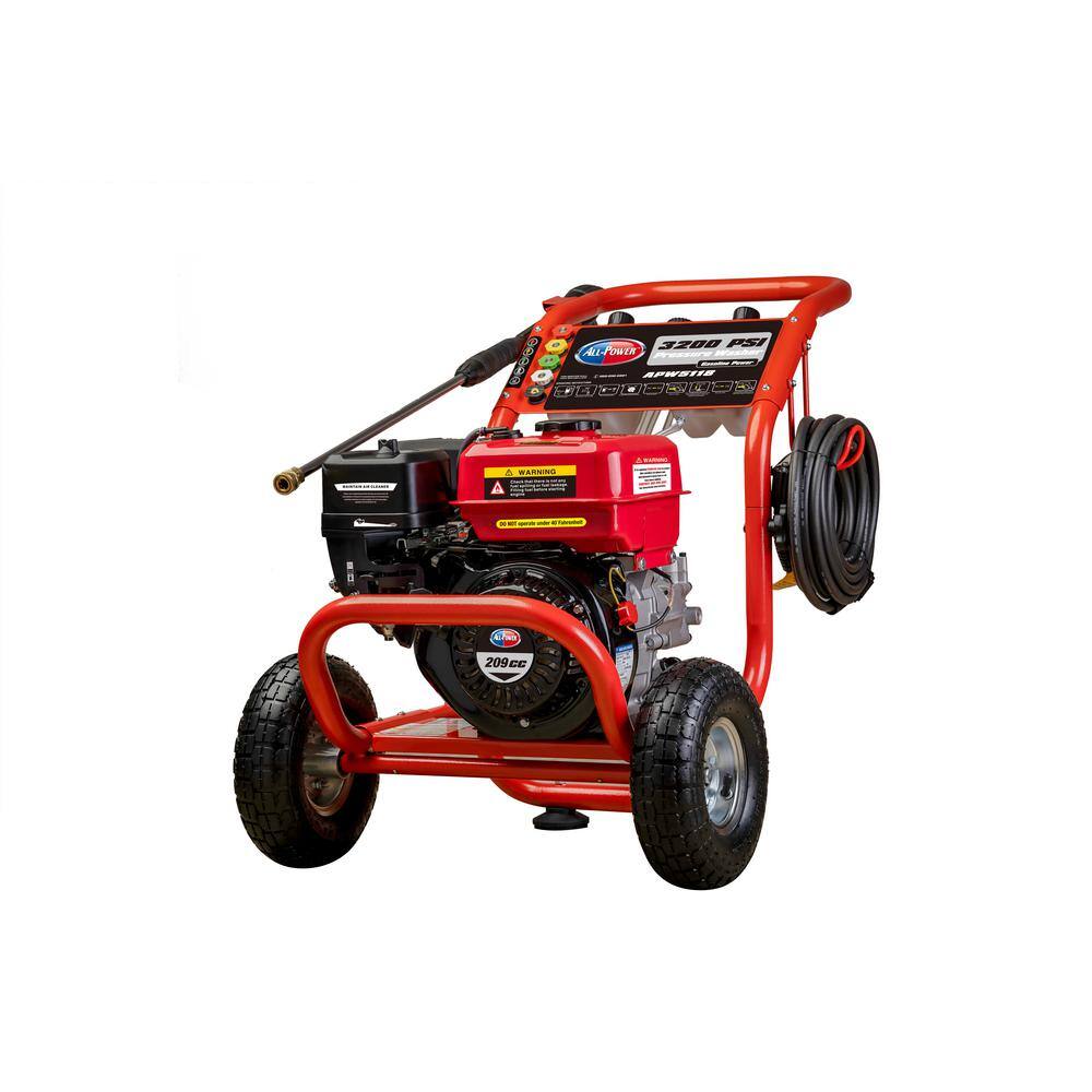 All Power APW5118 3200 PSI 2.6 GPM Gas Powered Pressure Washer