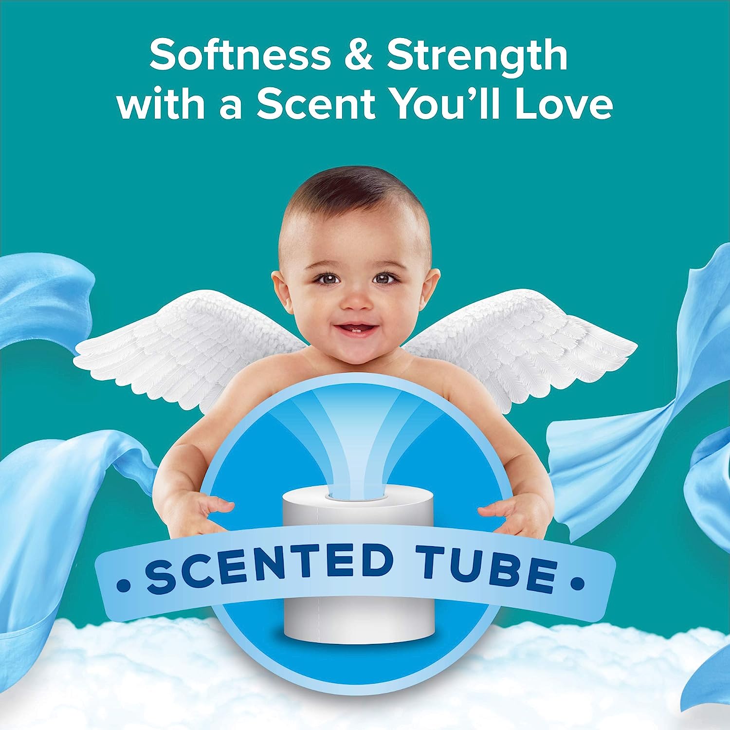 Angel Soft® Toilet Paper with Fresh Linen Scented Tube. 48 Double Rolls = 96 Regular Rolls. 2-Ply Bath Tissue