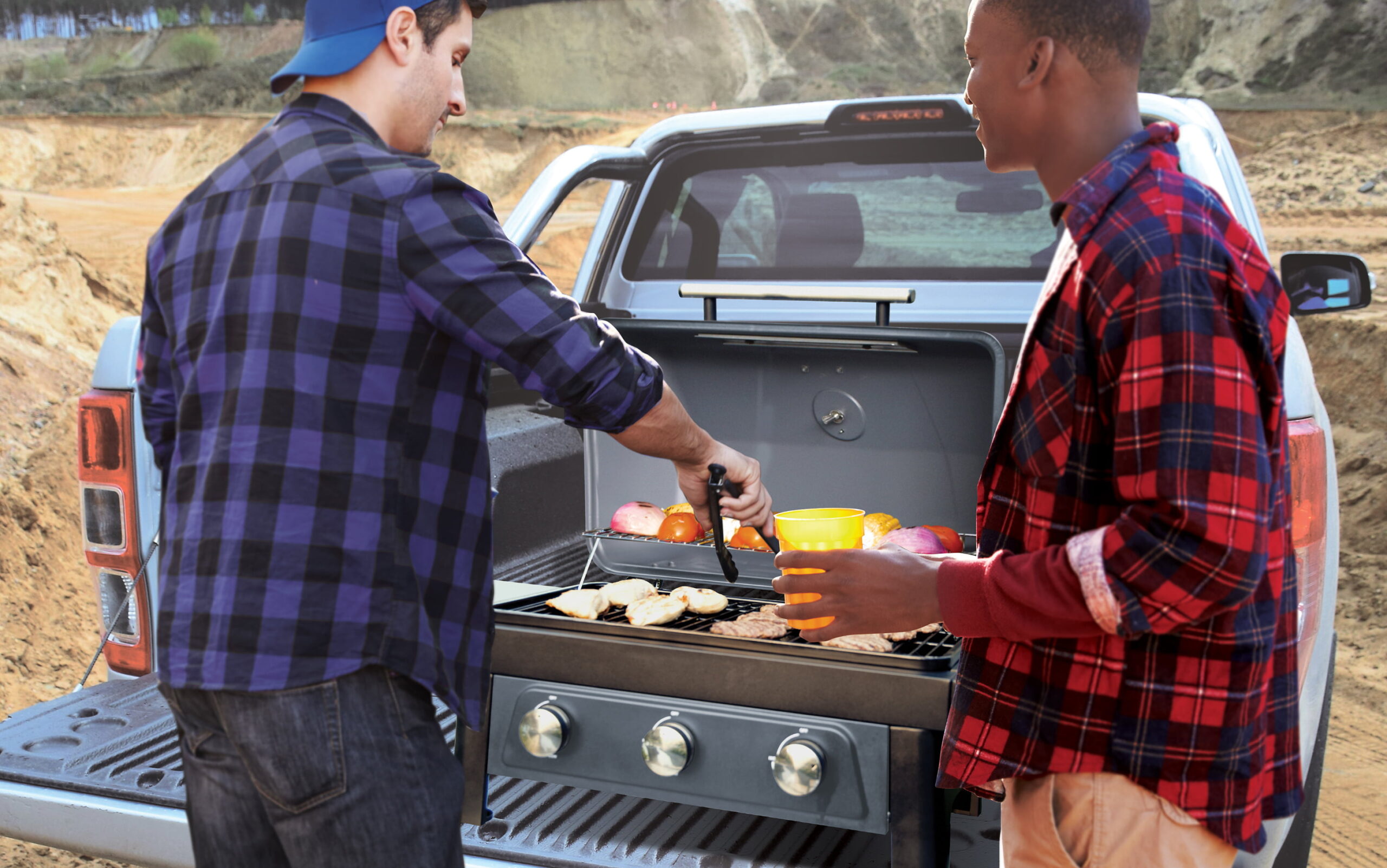 Bronco-3 Burner Propane Gas Grill / Portable by Brand-Man Grills