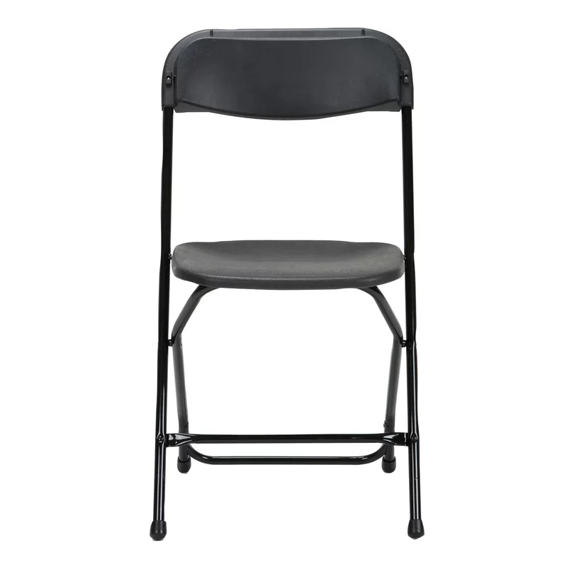 Cosco 60540BLK8E ZOWN Commercial 300 lb. Use Rate Heavy Duty. Injection Mold Banquet Folding Chair with Comfortable Contoured Back. Black. 8 Pack