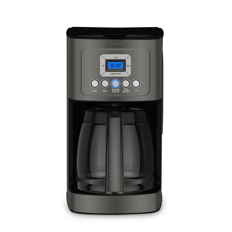 Cuisinart DCC-3200BKSP1 Perfectemp 14 Cup Progammable with Glass Carafe Coffee Maker. Black Stainless Steel