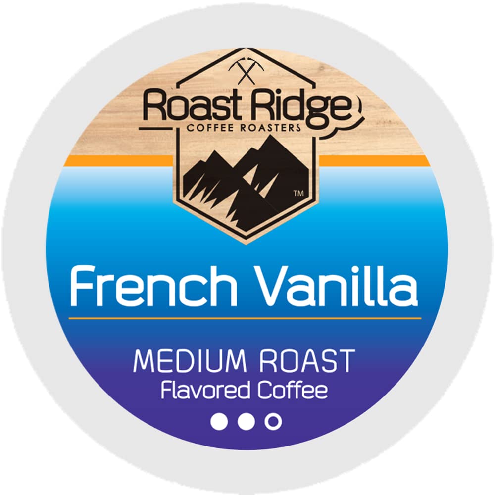 Roast Ridge Single Serve Coffee Pods for Keurig K-Cup Brewers. French Vanilla Blend. Medium Roast. 100 Count