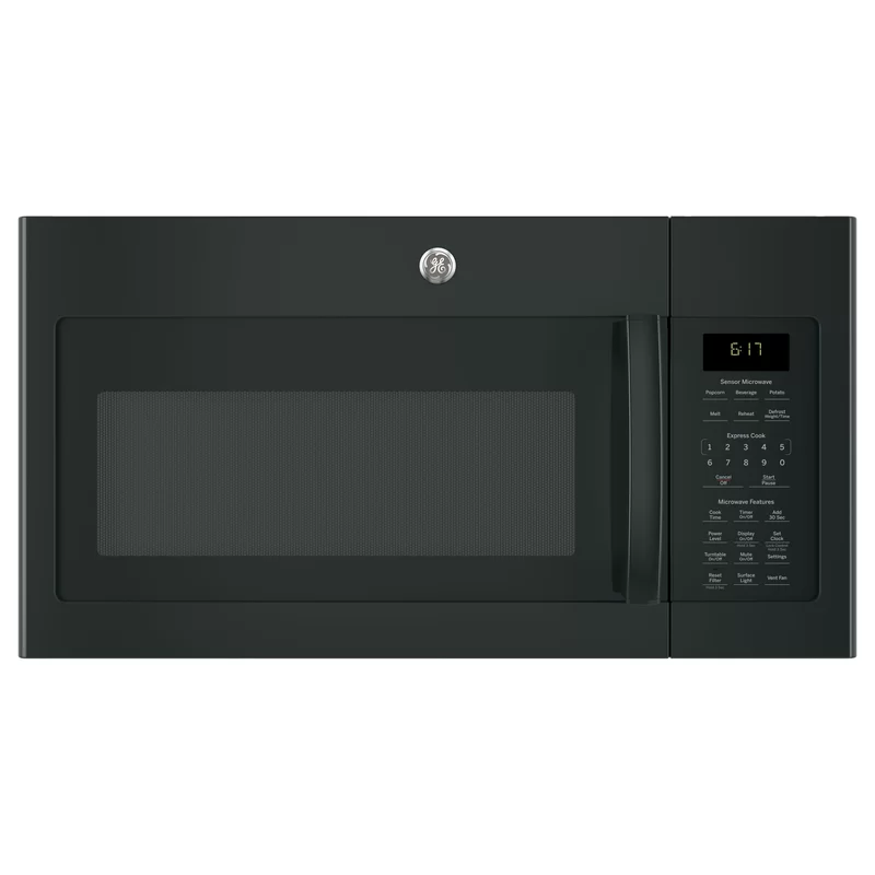GE JVM6175DKBB 1.7 cu. ft. Over the Range Microwave with Sensor Cooking in Black