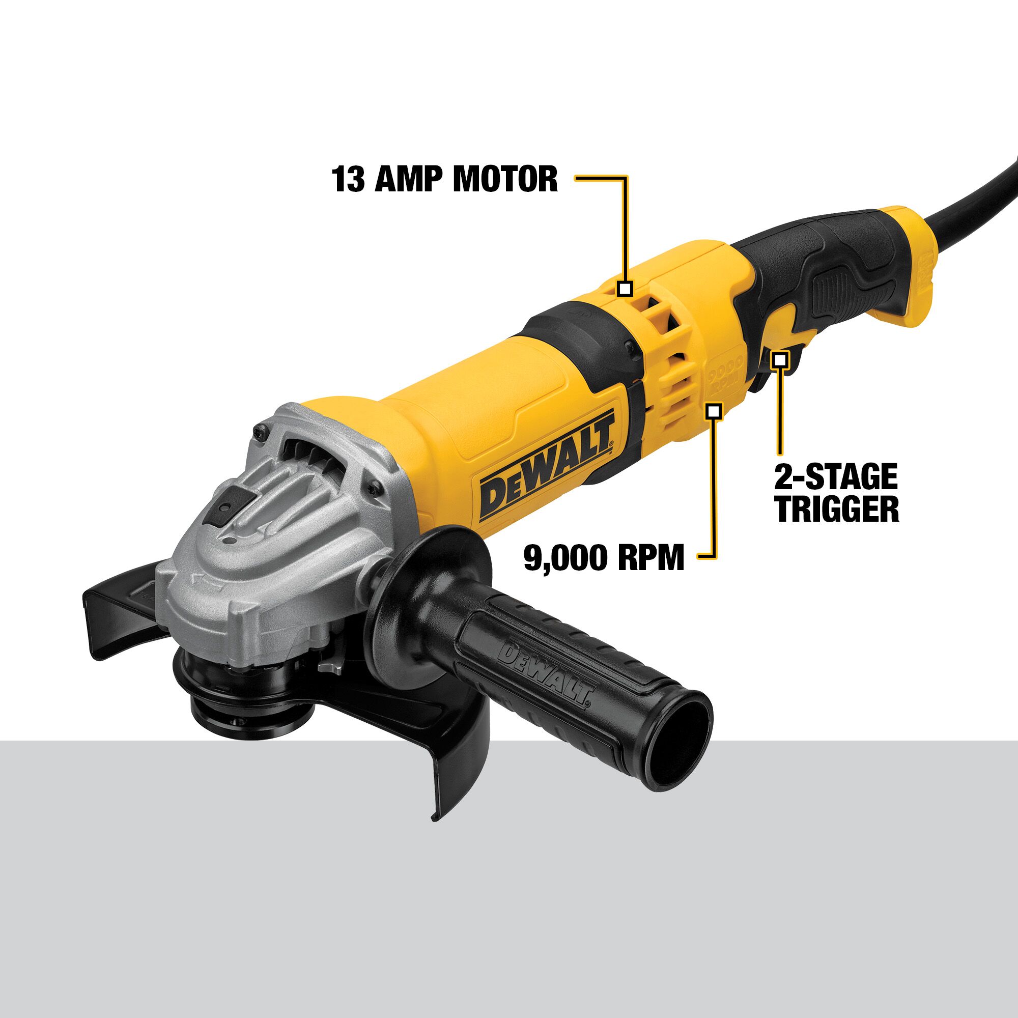 DEWALT 4.5-in-Amp Trigger Switch Corded Angle Grinder