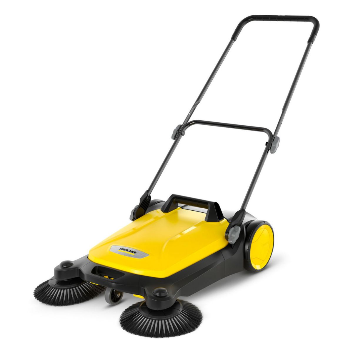 Karcher S 4 Twin Walk-Behind Outdoor Surface Sweeper w/ 26.8 Inch Sweeping Width