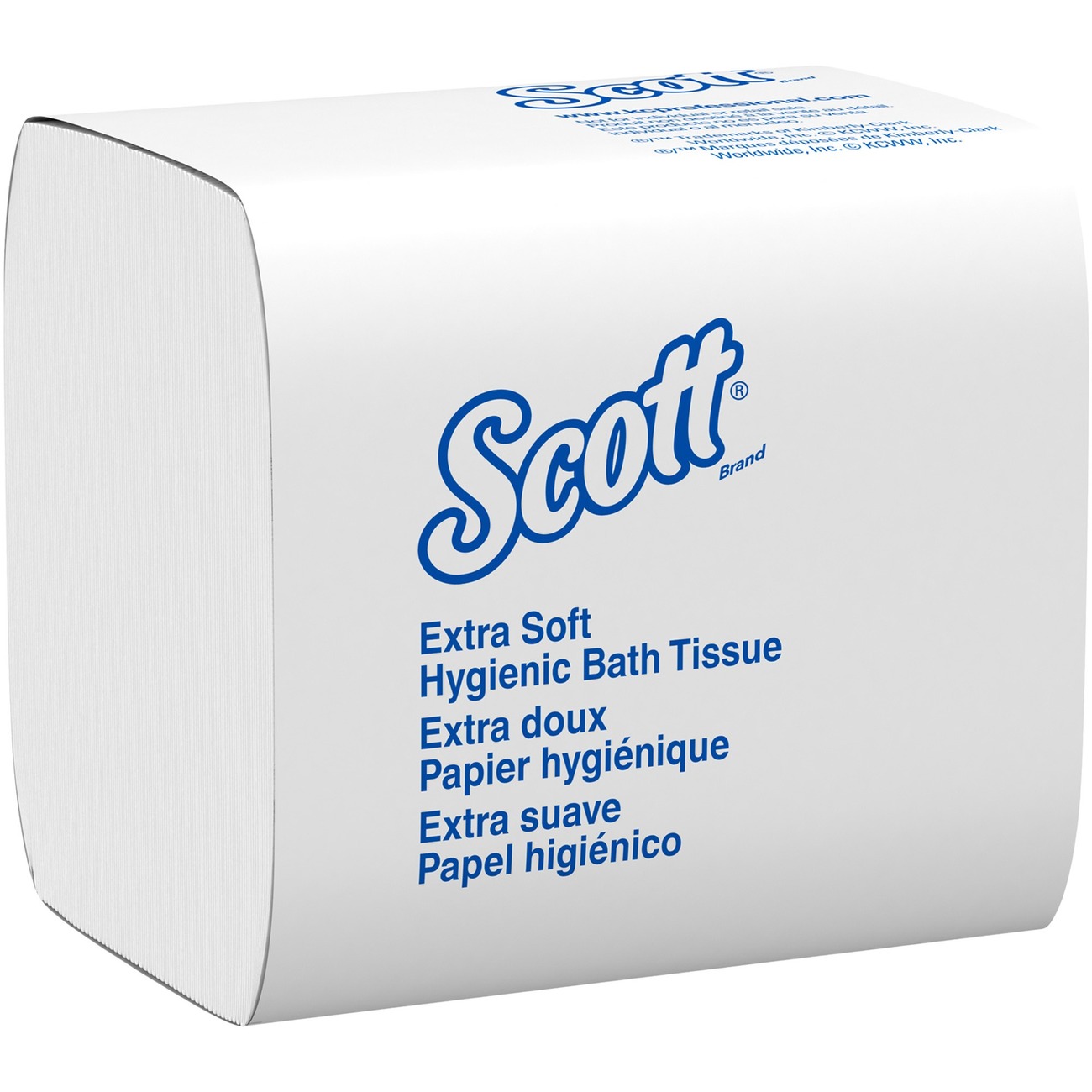 Scott Control Extra Soft Hygienic Bathroom Tissue (48280). Soft 2-Ply. Single Pull. 250 Sheets per Pack. 36 Packs per Case