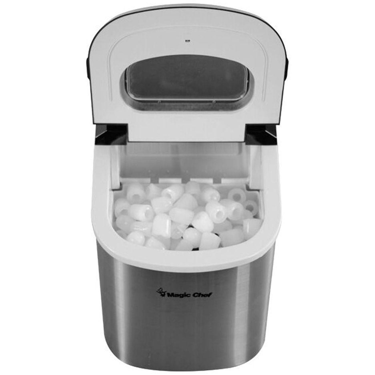 Magic Chef 27 lb. Portable Countertop Ice Maker in Stainless Steel