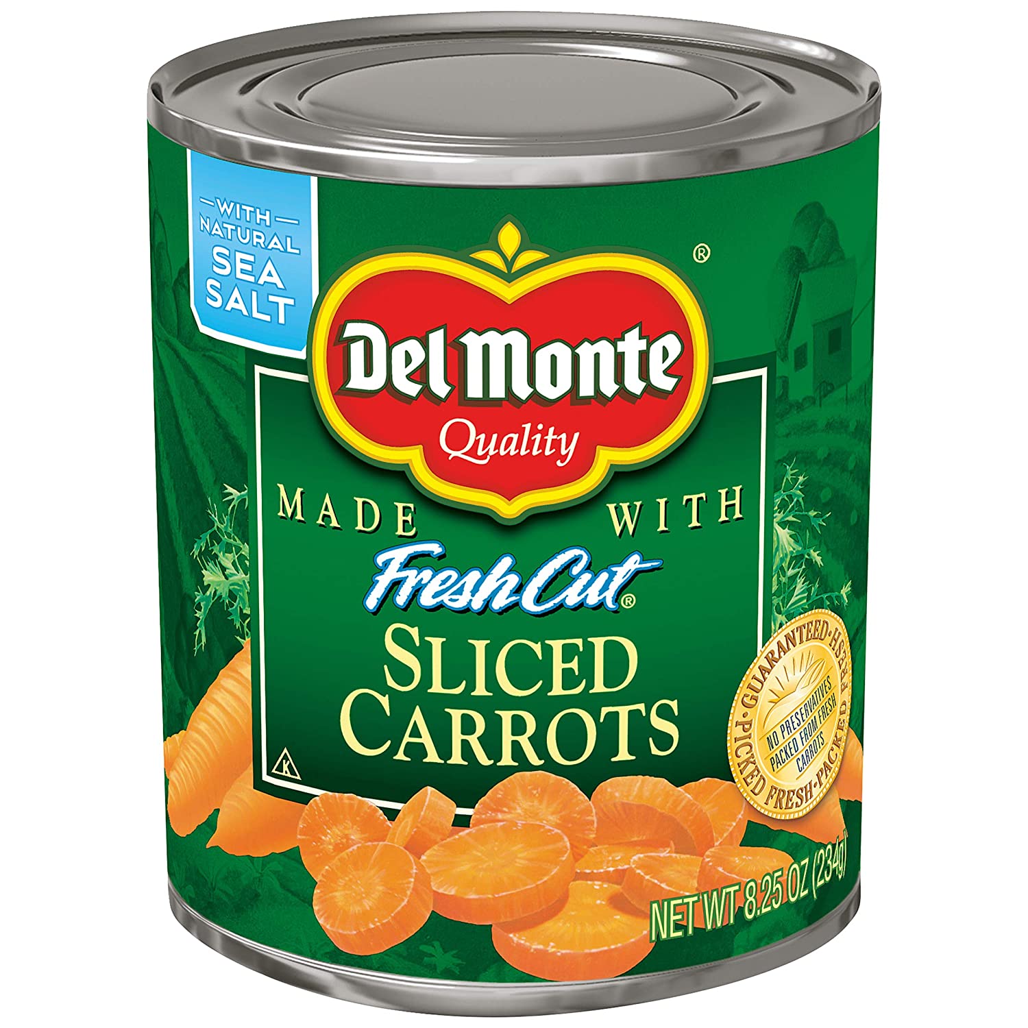 Del Monte Sliced Carrots. 8.25 Ounce (Pack of 12)