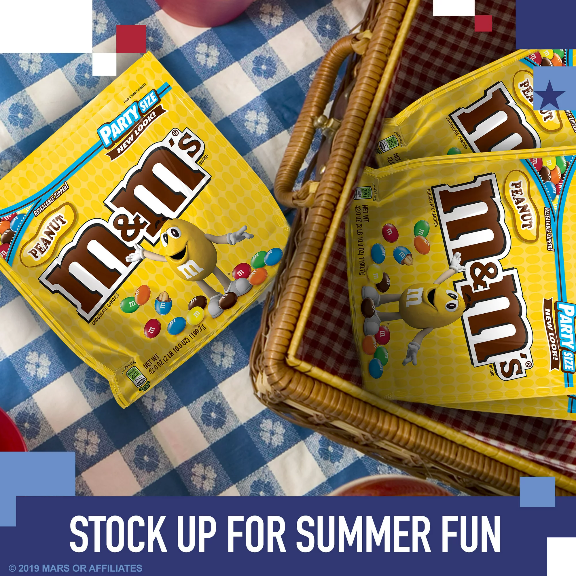 M&M-s. Peanut Milk Chocolate Candy. Party Size. 42 Ounce