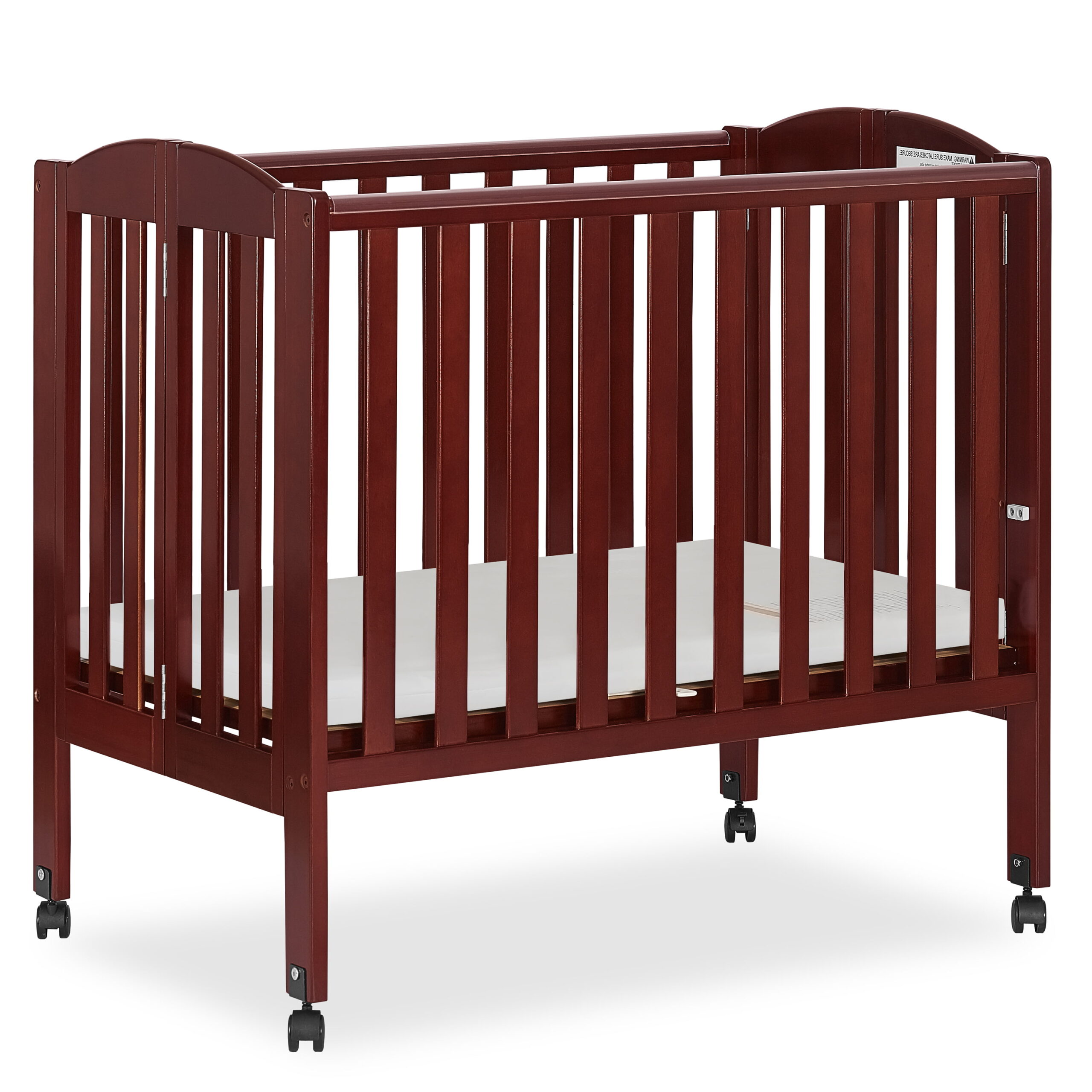 Dream On Me 2-in-1 Folding Portable Mini Crib. Cherry