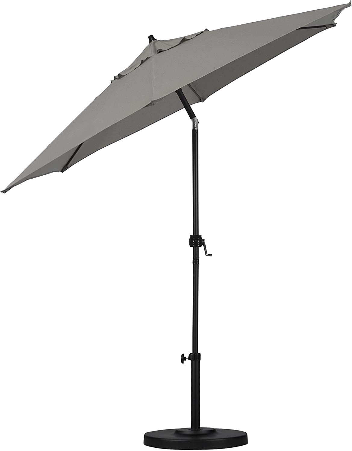 Astella  9-ft Solid Push-Button Tilt Market Patio Umbrella. Taupe