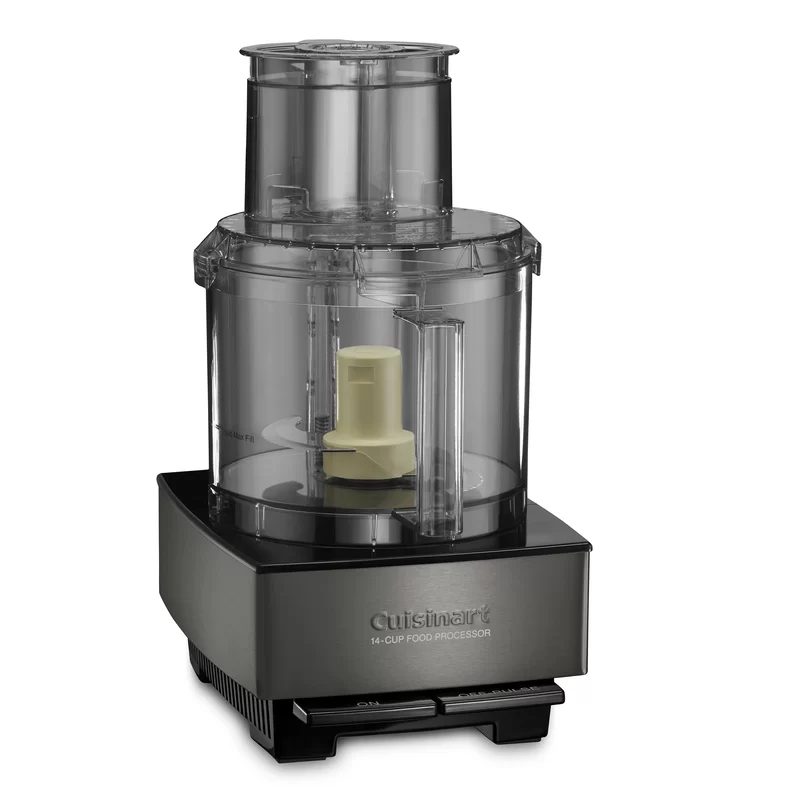 Cuisinart DFP-14BKSY Custom 14-Cup 2-Speed Black Stainless Steel Food Processor with Pulse Control
