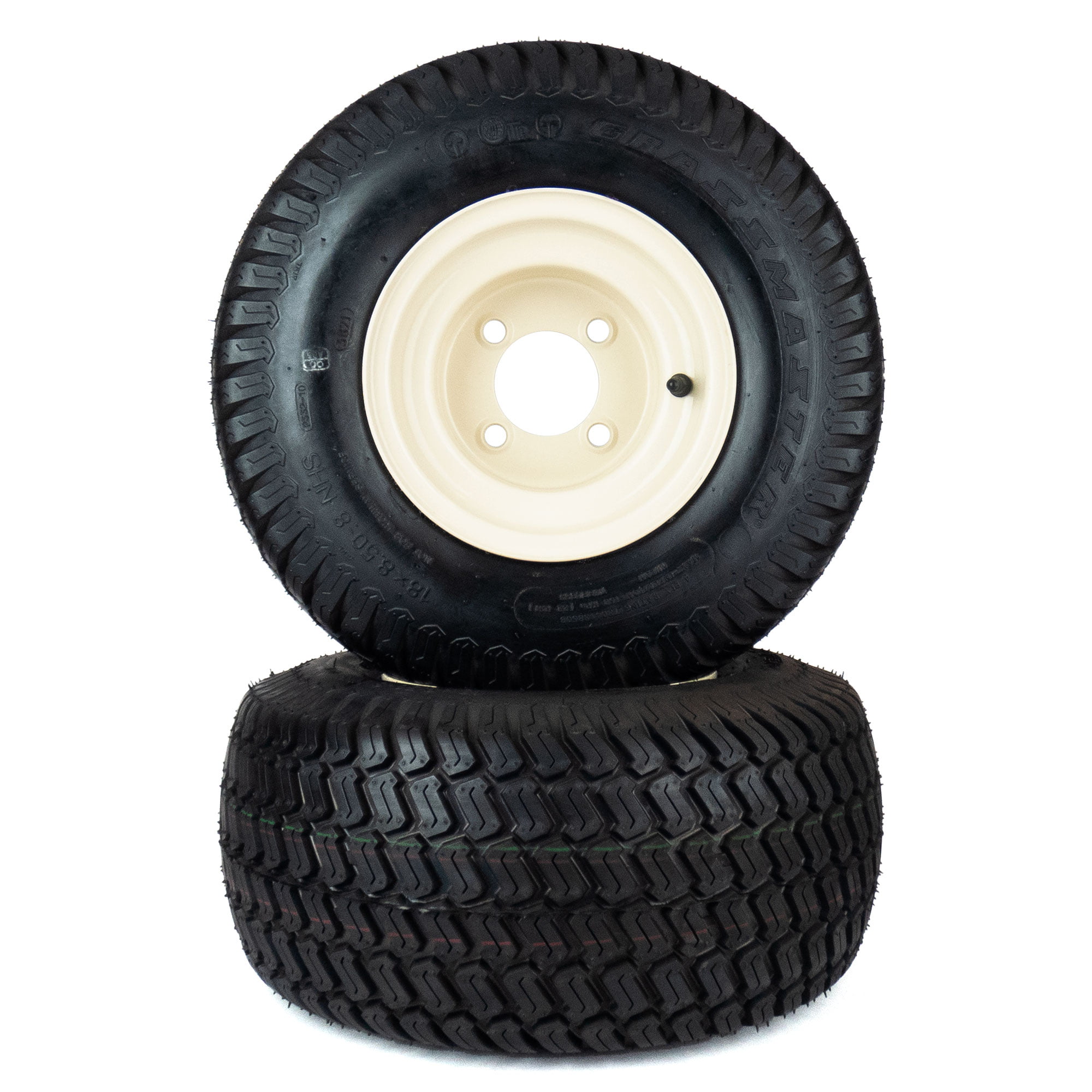 (2) Wheel Assemblies 18×8.50-8 Compatible With Cub Cadet RZT 42″ & 46″ 634-04293