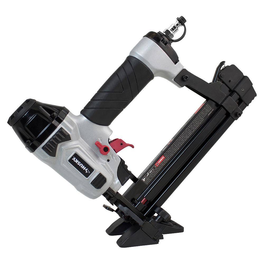 Husky DPFBC940 Pneumatic 4-in-1 18-Gauge 1-5/8 in. Mini Flooring Nailer and Stapler