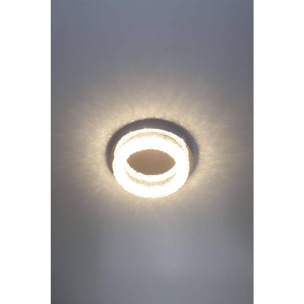 Eurofase  30-Watt Chrome Integrated LED Flush Mount