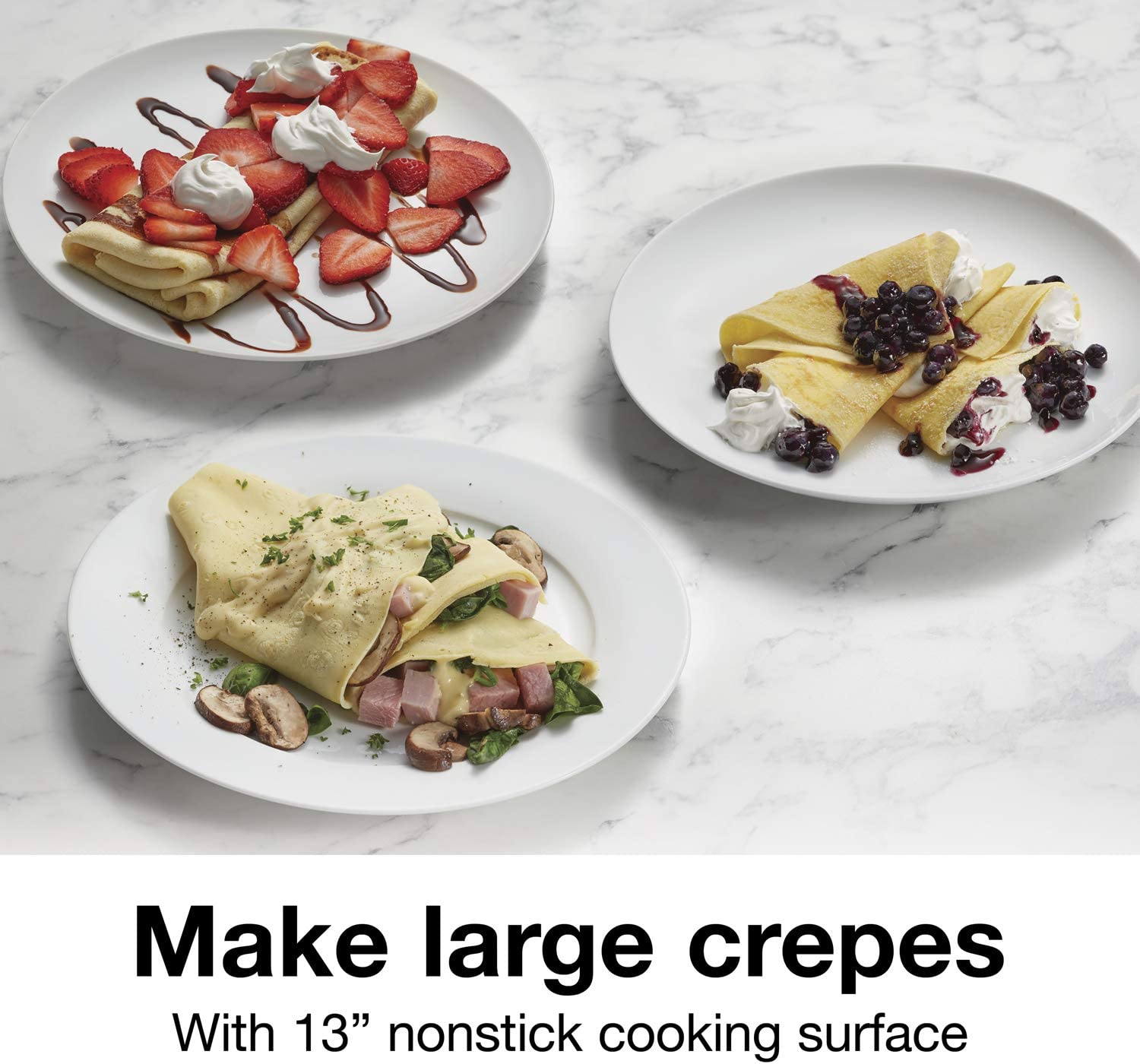 Proctor Silex 38400 Electric Crepe Maker. 13 Inch Griddle & Spatula