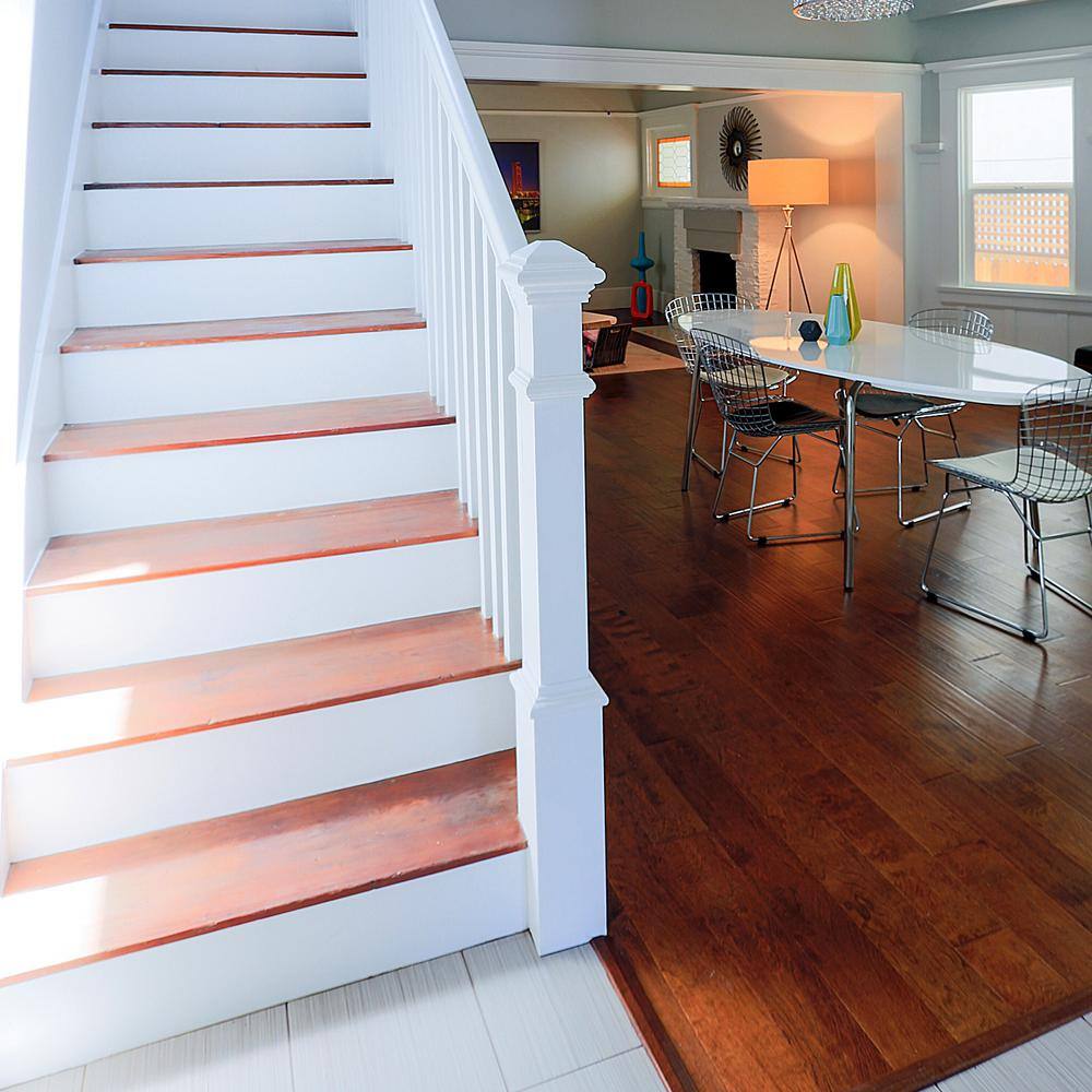 EVERMARK 4191P-056-HD00L Stair Parts 4191 55 in. x 5 in. Unfinished Poplar Plain Solid Core Box Newel Post