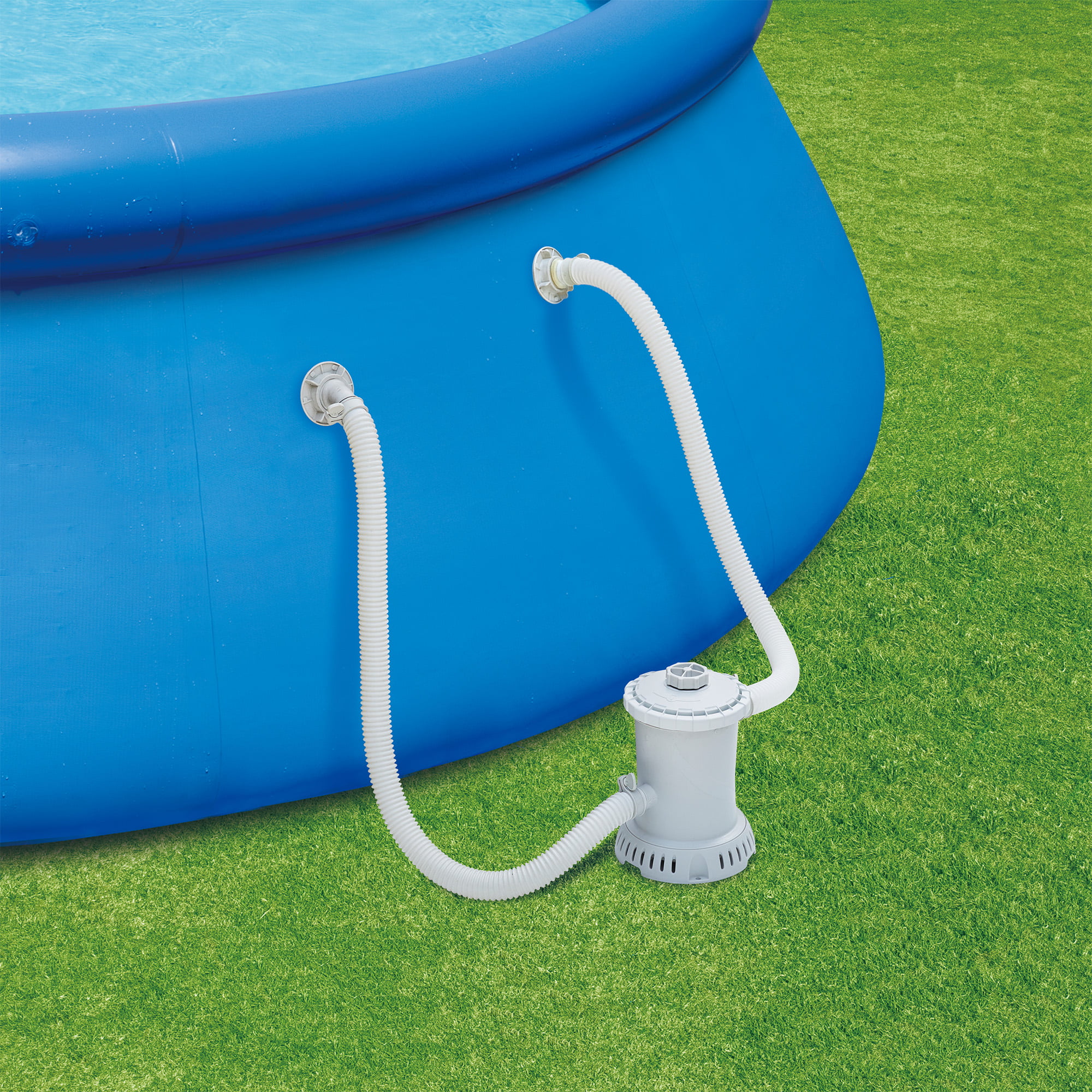 10 ft Round Quick Set Above Ground Pool. Blue. Ages 6 and Up. Unisex