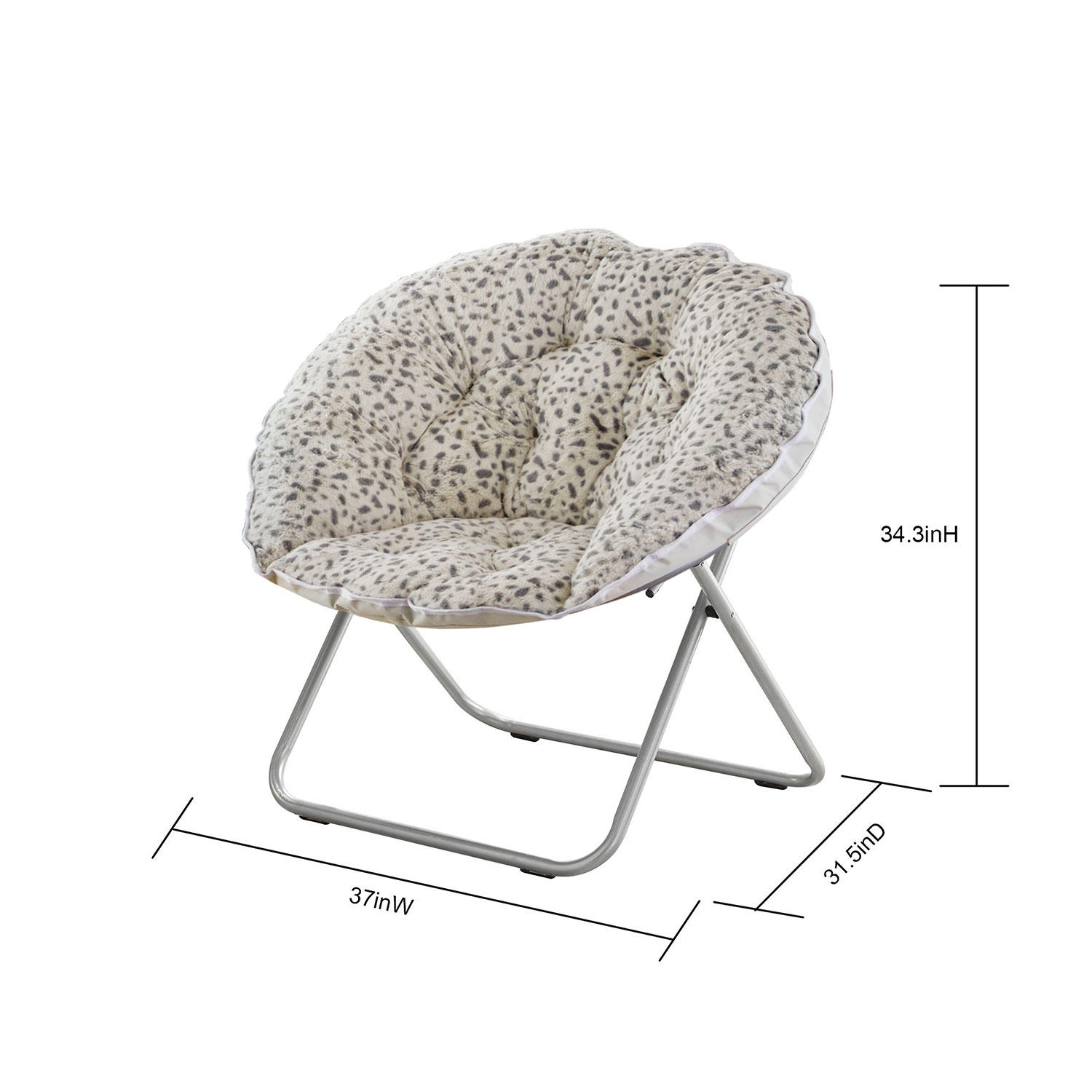 MEMBER-S MARK Saucer Chair. White/Grey