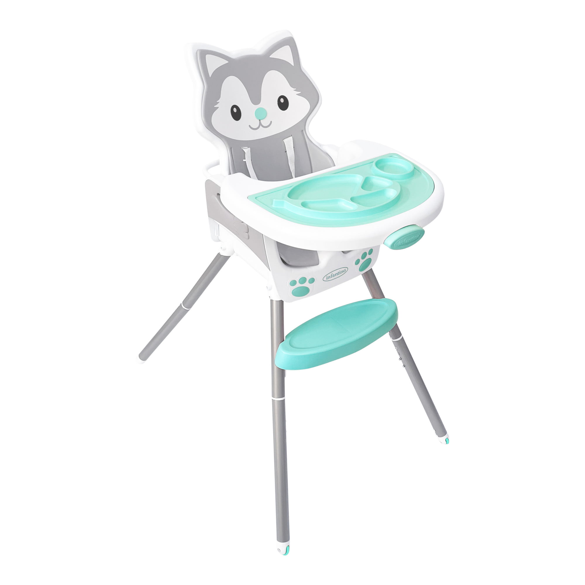Infantino Grow-With-Me 4-in-1 Convertible High Chair. Unisex. 4 Ways-to-Use. Infant to Toddler. Husky