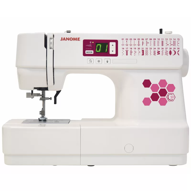 Janome C30 Sewing Machine. White