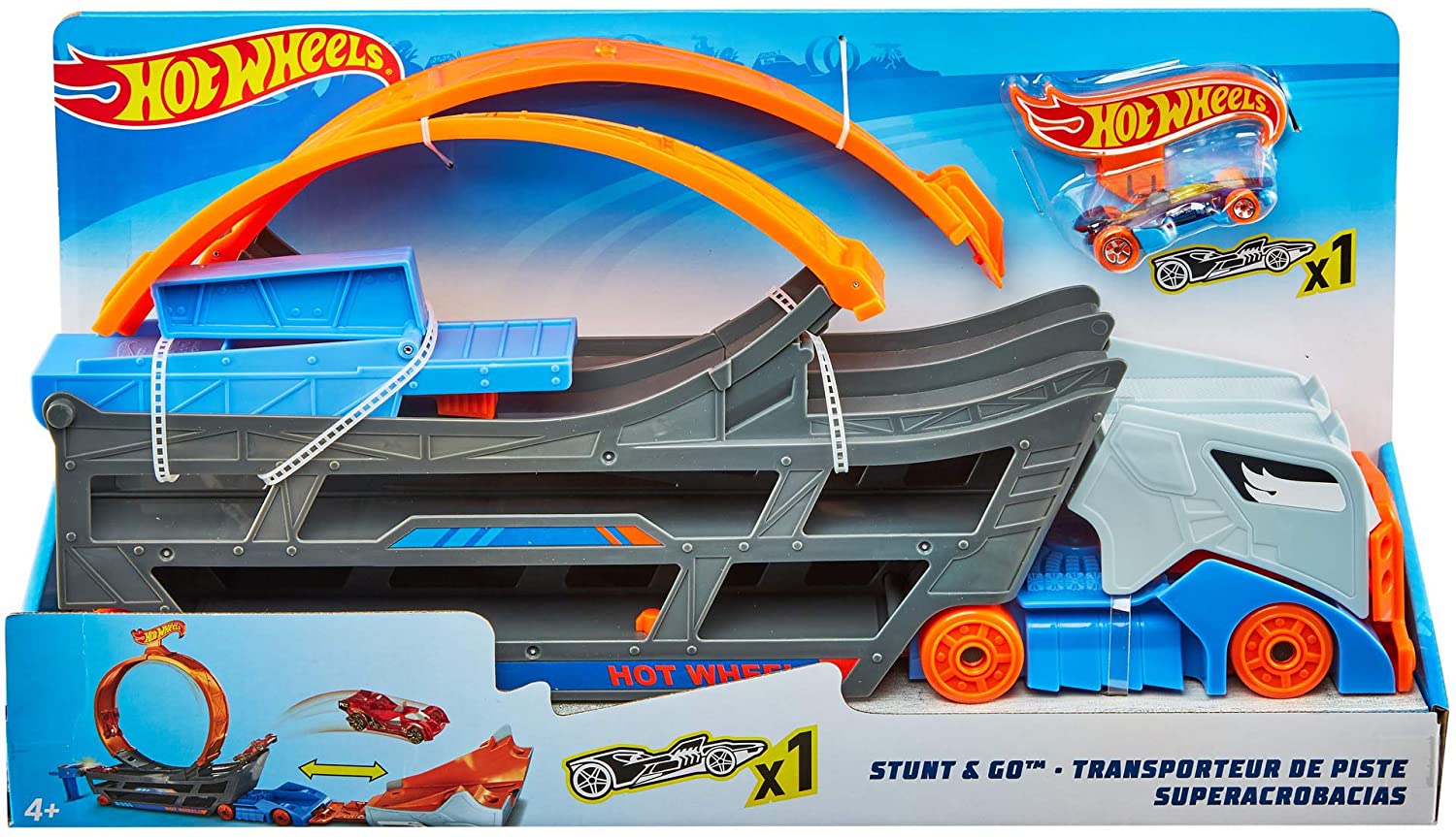 Hot Wheels Transporter Truck Mobile Play Set. 1 Car