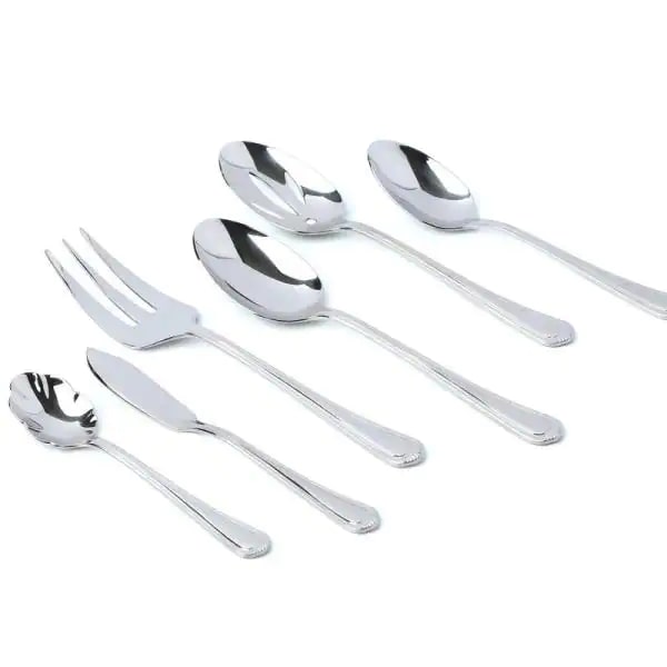 Alcea 65-Piece 18/10 Stainless Steel Flatware Set (Service for 12)