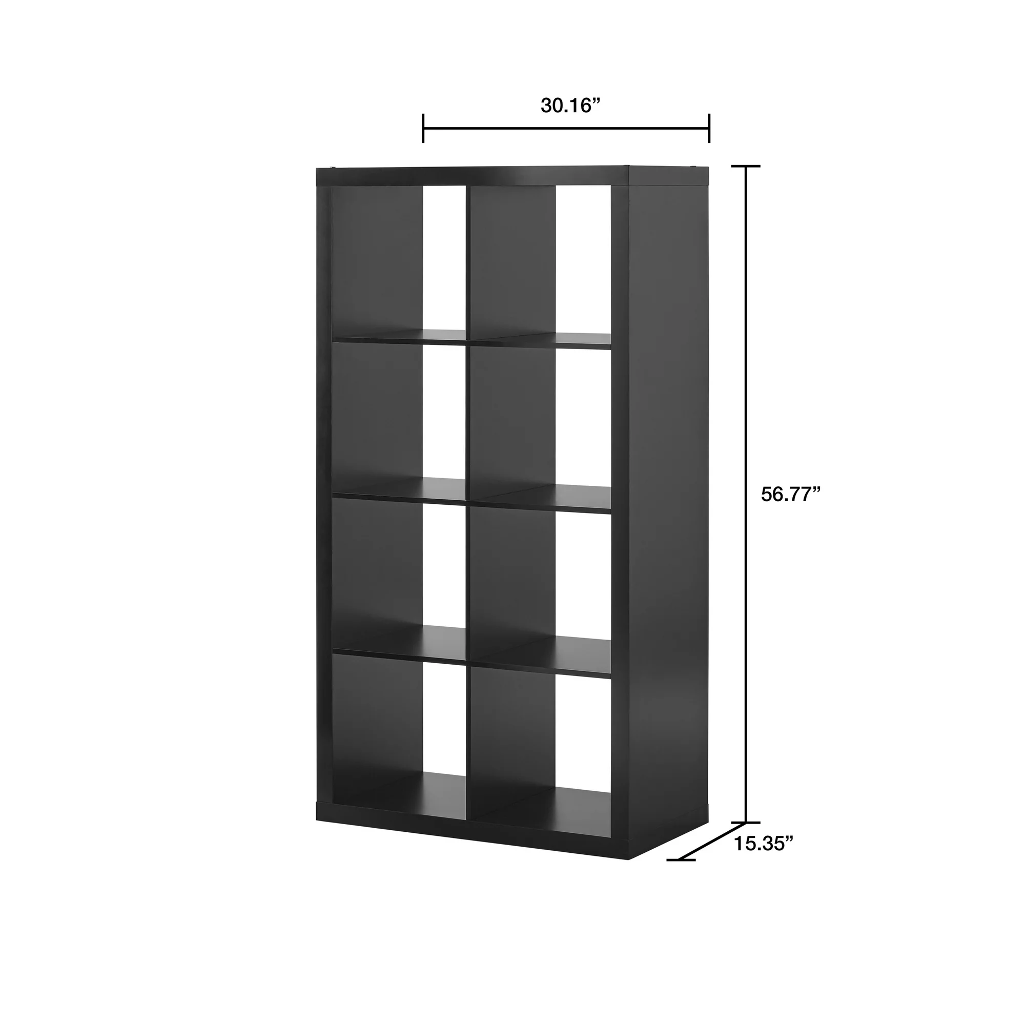 Better Homes & Gardens 8-Cube Storage Organizer. Solid Black