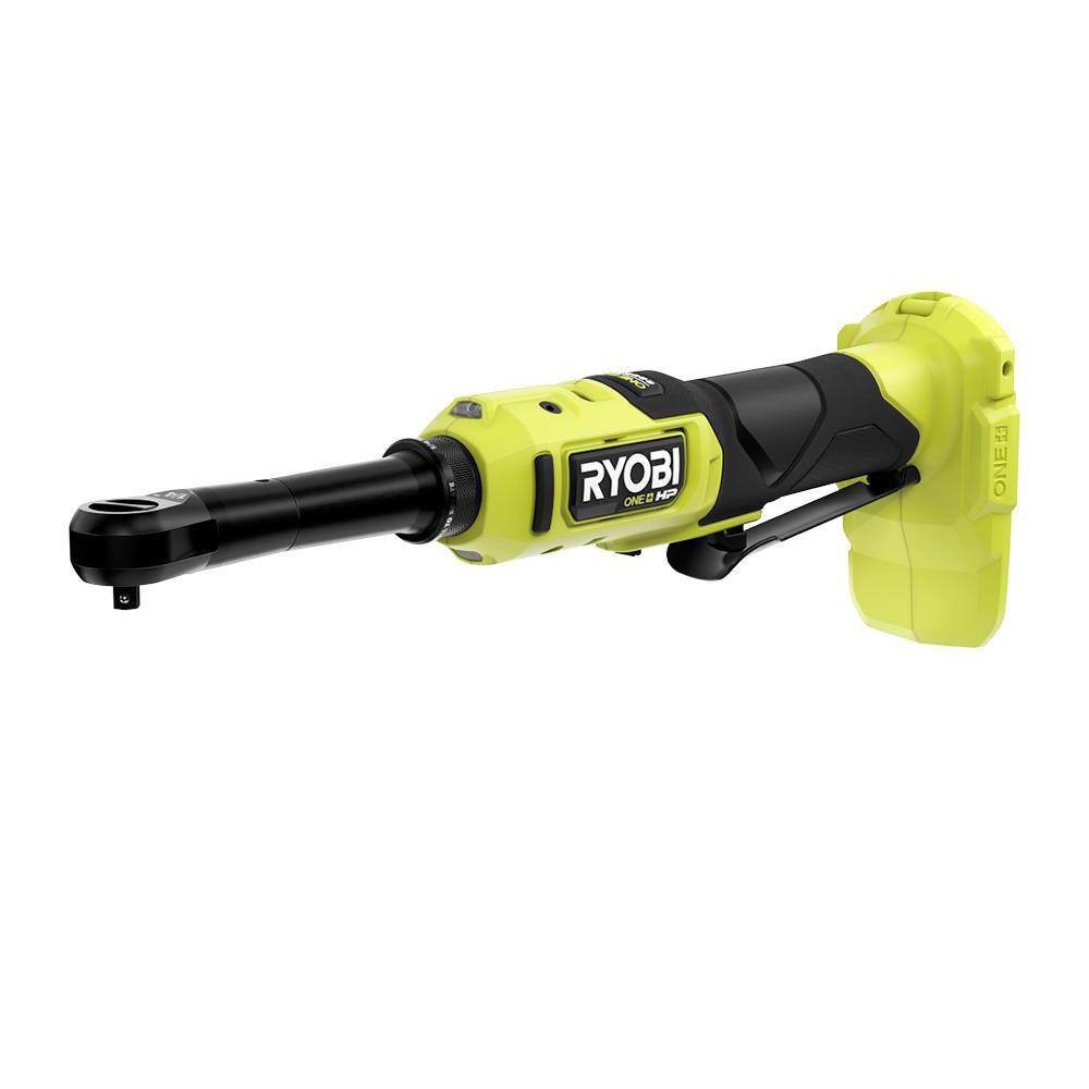RYOBI PBLRC01B ONE+ HP 18V Brushless Cordless 1/4 in. Extended Reach Ratchet (Tool Only)