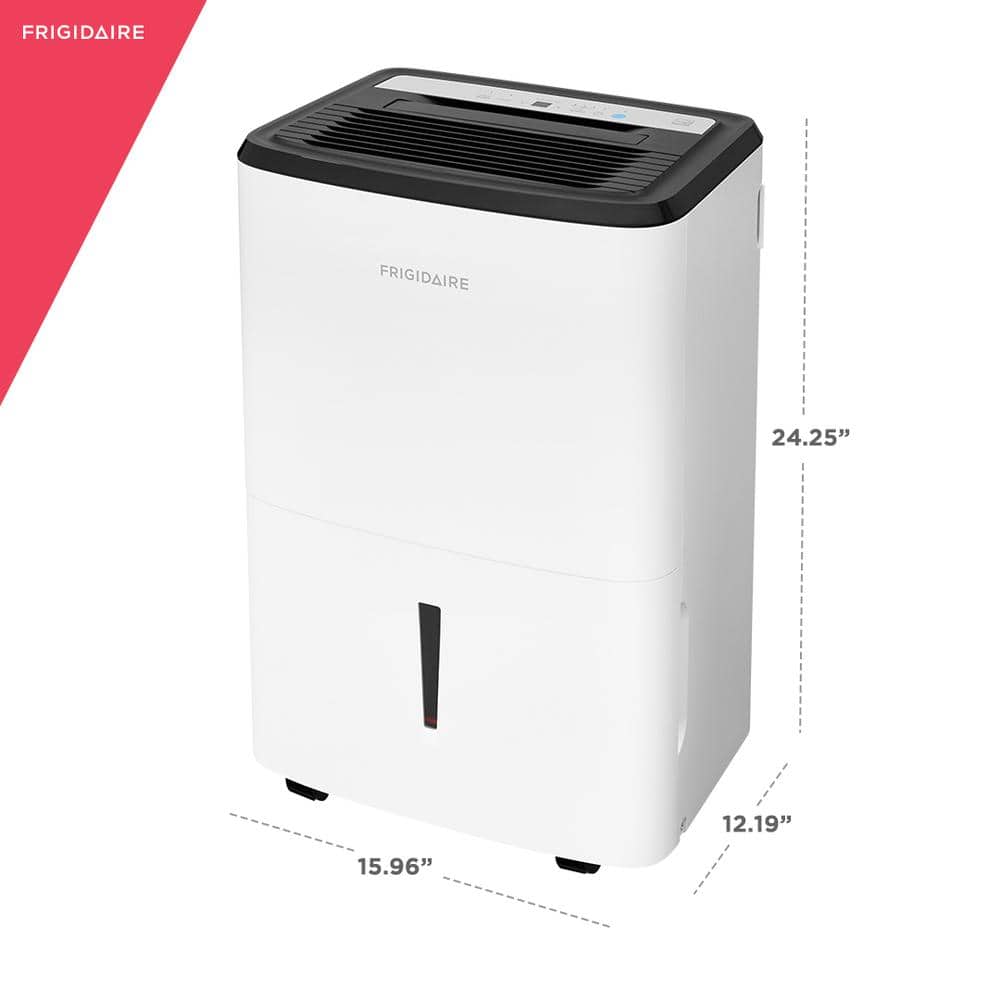 Frigidaire FFAP5033W1 High Humidity 50-Pint Capacity Dehumidifier with Built-in Pump