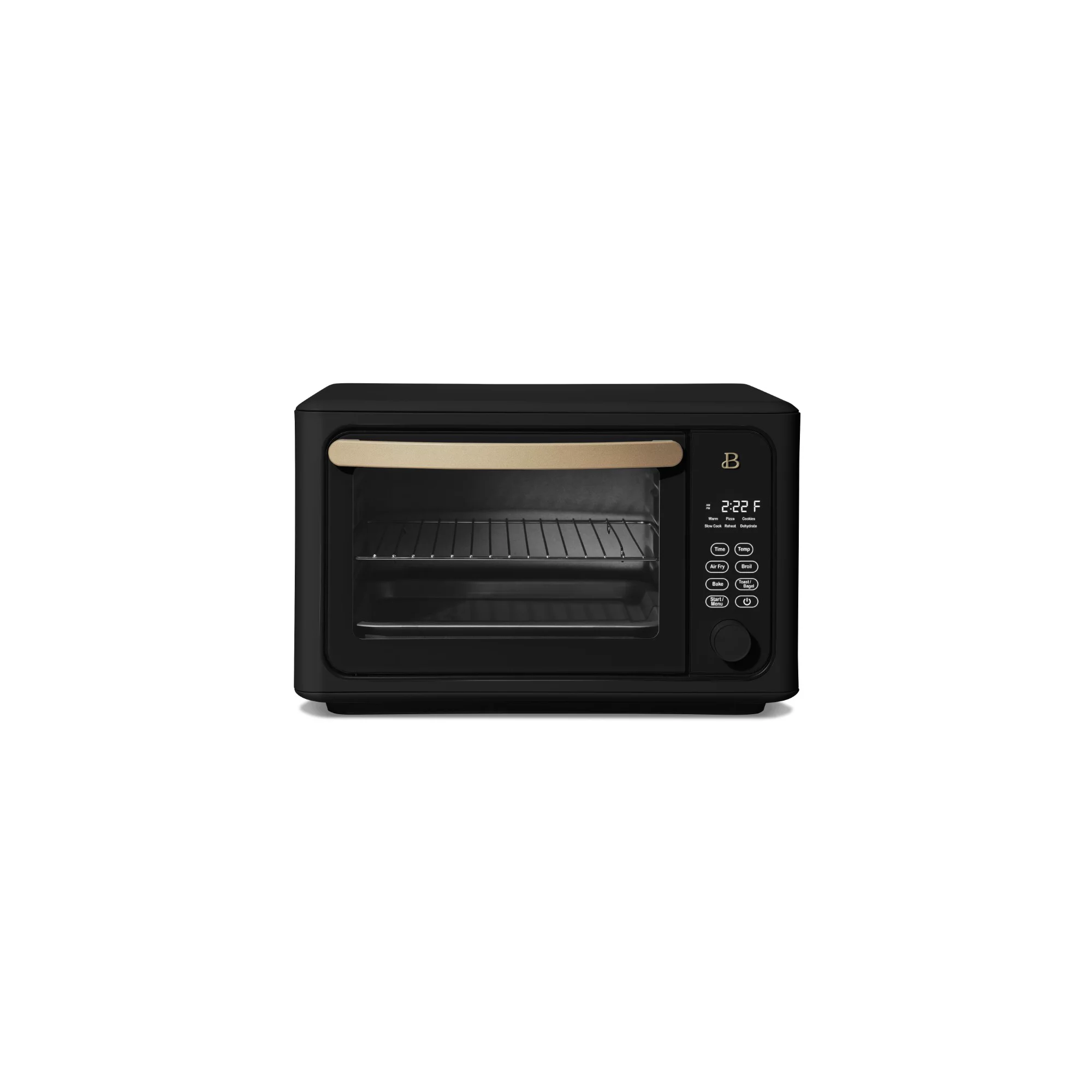 Beautiful 6 Slice Touchscreen Air Fryer Toaster Oven. Black Sesame by Drew Barrymore