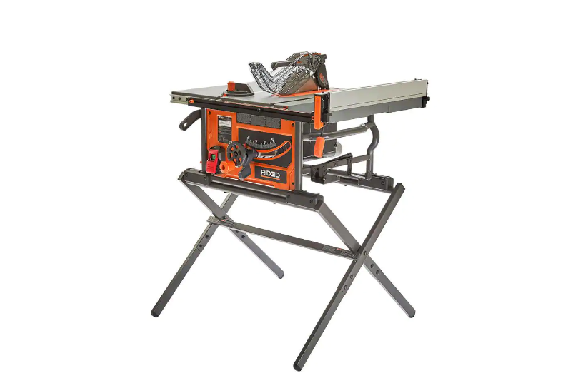 RIDGID R4540 Table Saw with Scissor Stand