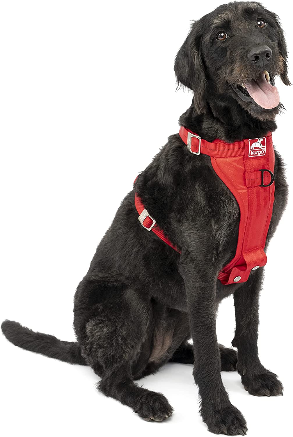 Kurgo Tru-Fit Enhanced Strength Crash Tested Smart Car Dog Harness. Large. Red
