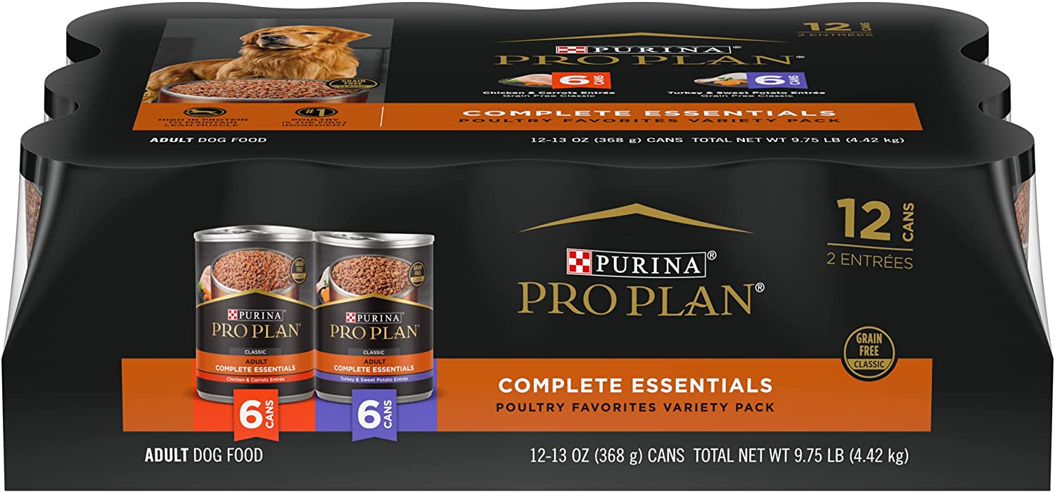 Purina Pro Plan Grain Free Pate Wet Dog Food Variety Pack. SAVOR Grain Free Chicken & Turkey