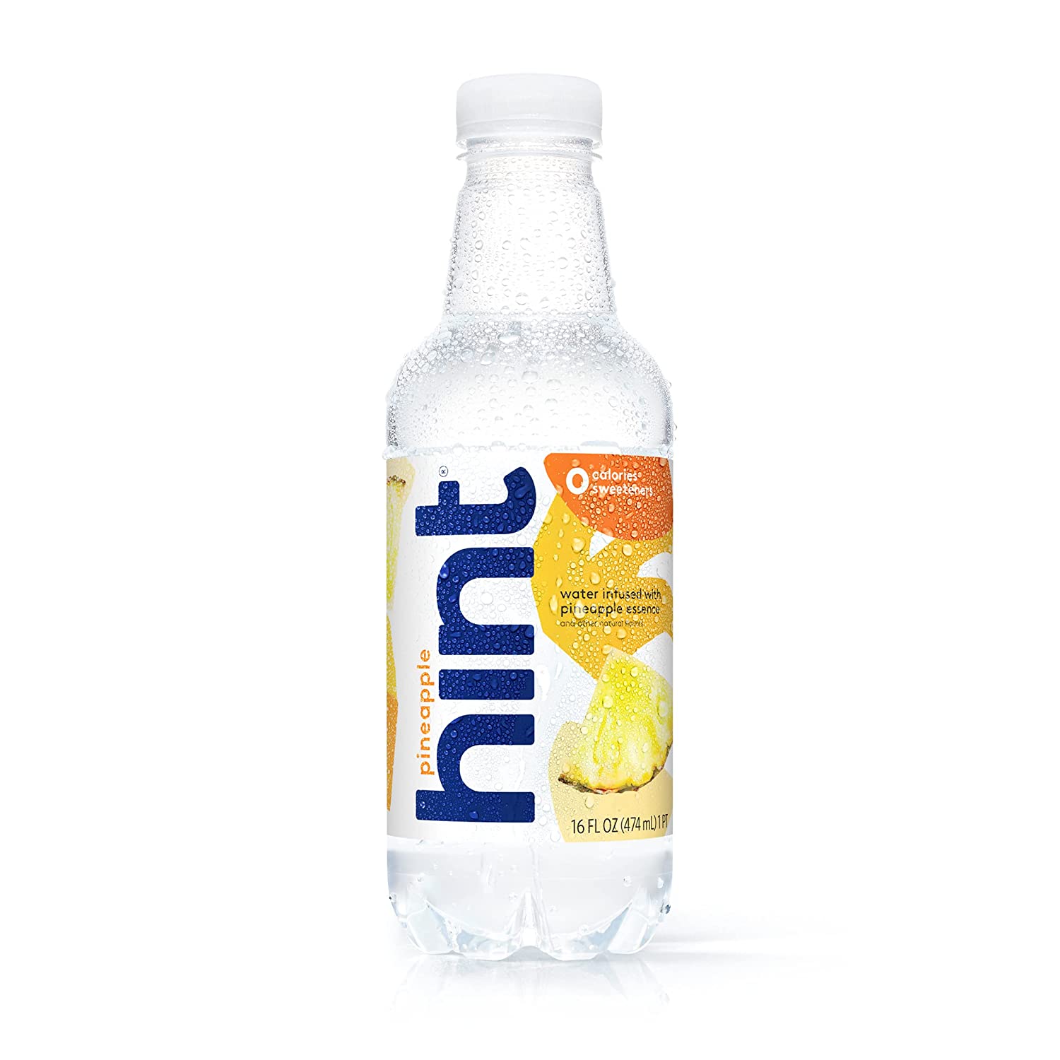 Hint Water Pineapple (Pack of 12) 16 Ounce Bottles Pure Water Infused with Pineapple. Zero Sugar. Zero Calories. Zero Sweeteners. Zero Preservatives. Zero Artificial Flavors