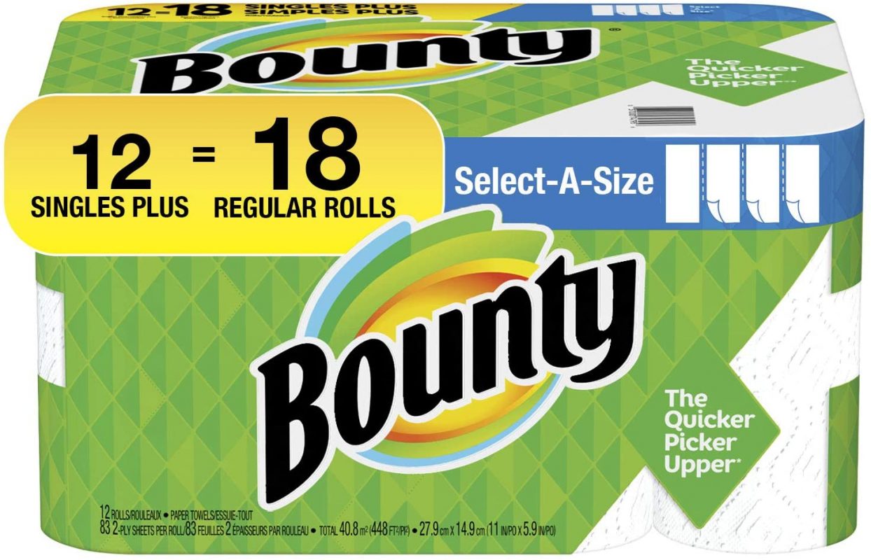 Bounty Select-A-Size Paper Towel. White 996 Count