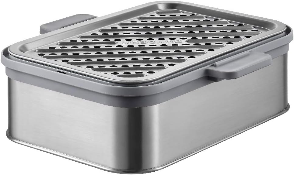 BUYDEEM A501 Stackable Double Tier for Electric Food Steamer. with 18/8 Stainless Steel Tray & Handles. Suitable for G563 One-Touch Vegetable Food Steamer. 11 * 4 Inch