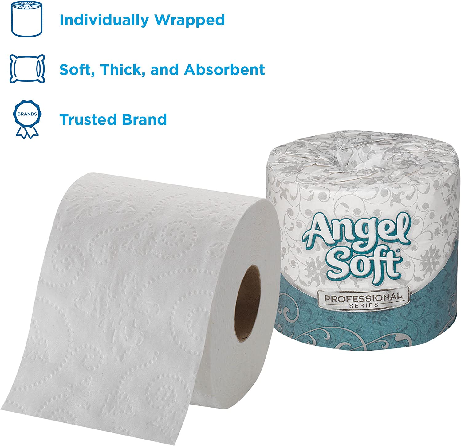 Georgia Pacific Angel Soft ps 16880 White 2-Ply Premium Embossed Bathroom Tissue. 4.05″ Length x 4.0″ Width (Case of 80 Rolls. 450 Sheets Per Roll)