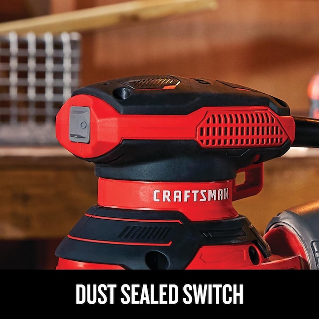 CRAFTSMAN Power Sanders CMEW231 120-Volt 3-Amp Corded Random Orbital Sander with Dust Management