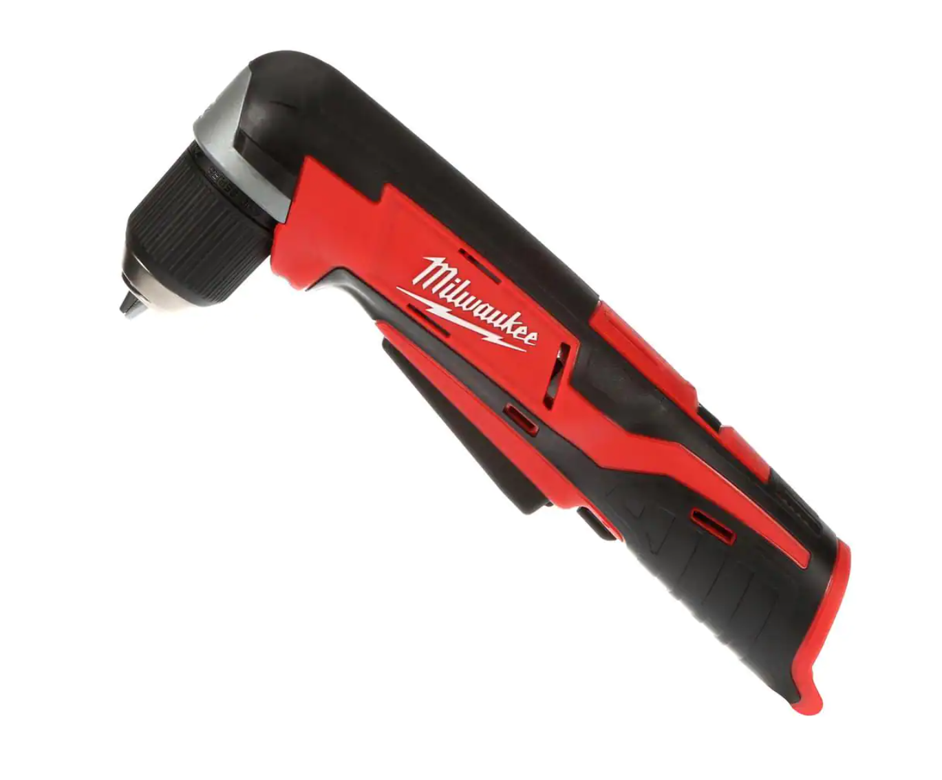 Milwaukee 2415-20-2447-20-48-11-2460 M12 12V Lithium-Ion Cordless 3/8 in. Right Angle Drill with M12 3/8 in. Crown Stapler and 6.0 Ah XC Battery Pack