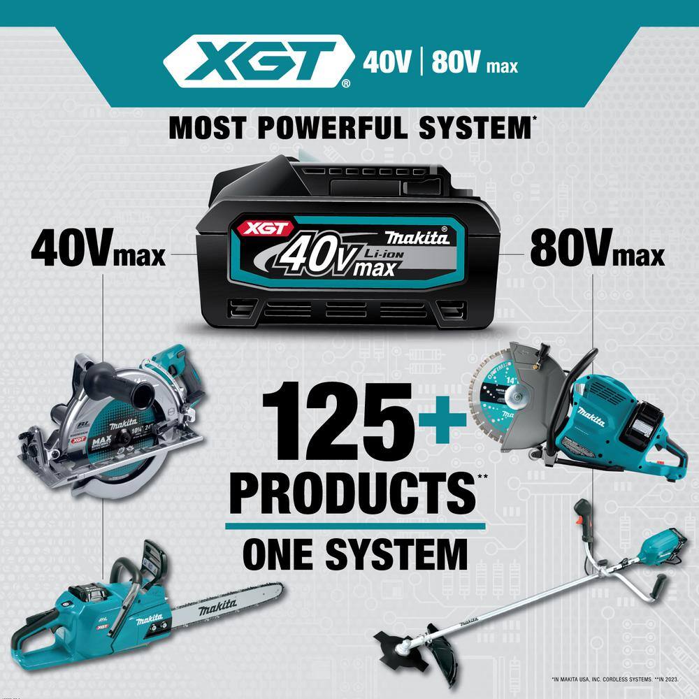 Makita GBU01M1 40-Volt max XGT Brushless Cordless Blower Kit (4.0Ah)