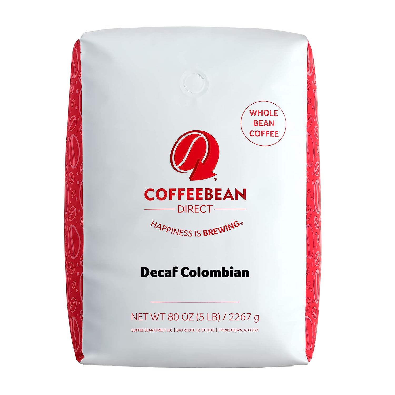 Coffee Bean Direct Decaf Colombian. Whole Bean Coffee. 5-Pound Bag