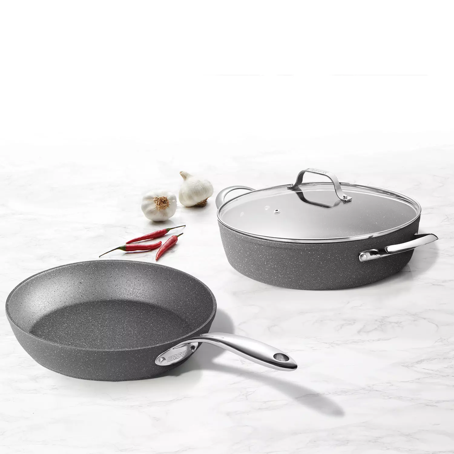 The Rock by Starfrit 3-Piece Cookware Set