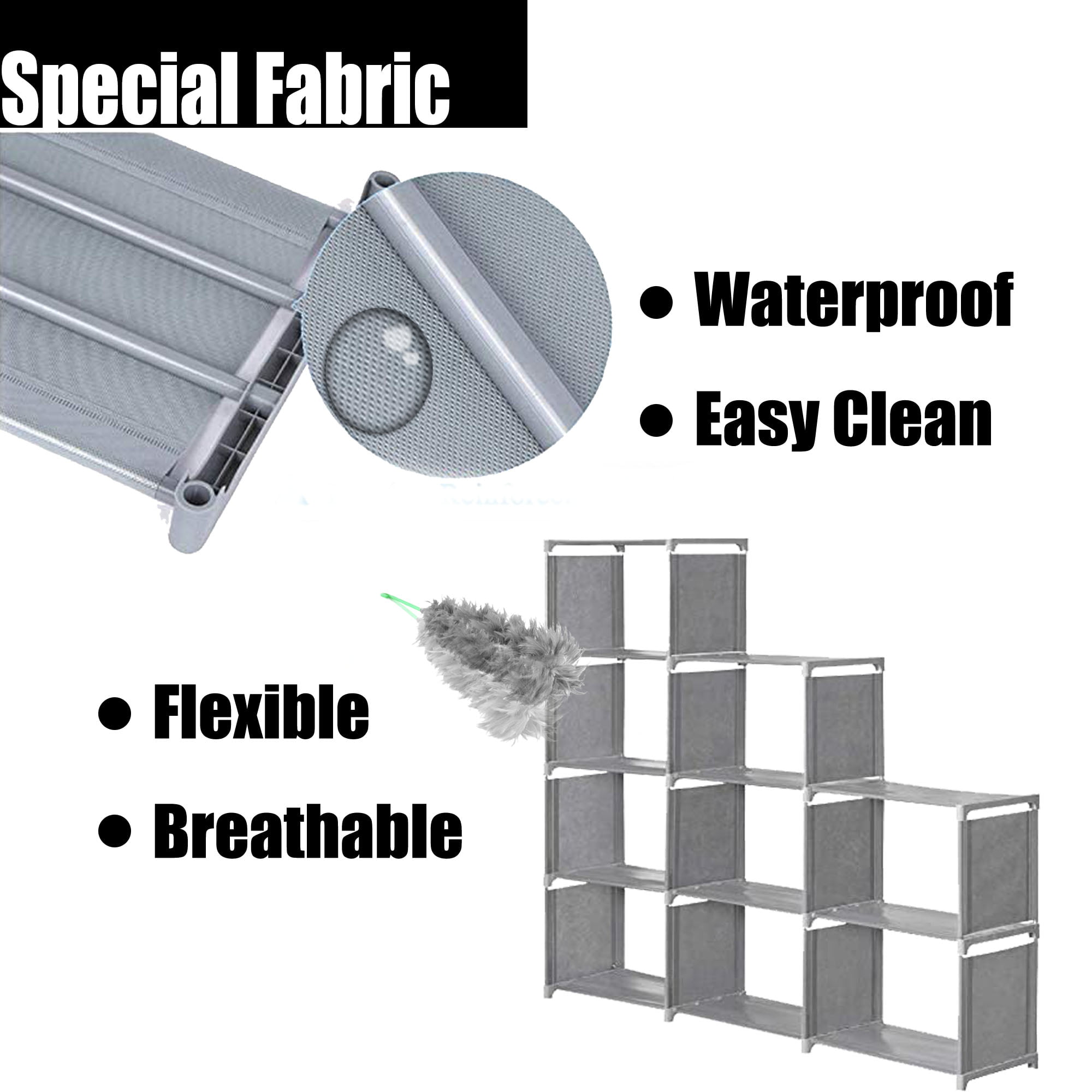 Kid Adjustable Bookcase Storage Bookshelf with 9 Cube Book Shelves For Kids Adult . Pink